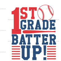 1st Grade Batter Up DTF Transfer