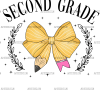 2nd Grade Bow DTF Transfer