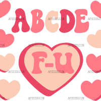 ABCDEF U UV DTF Transfer