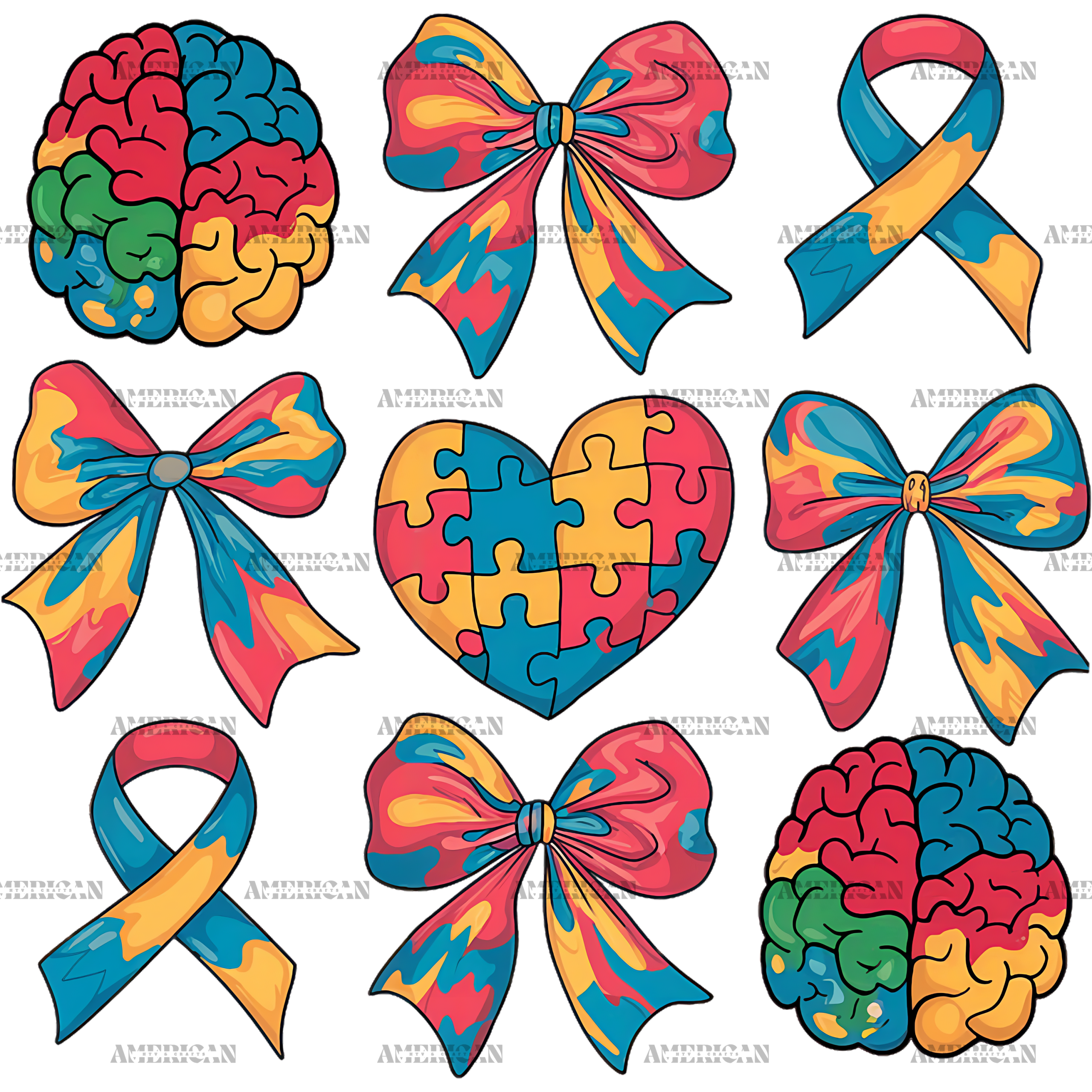 Autism Awareness-20 DTF Transfer
