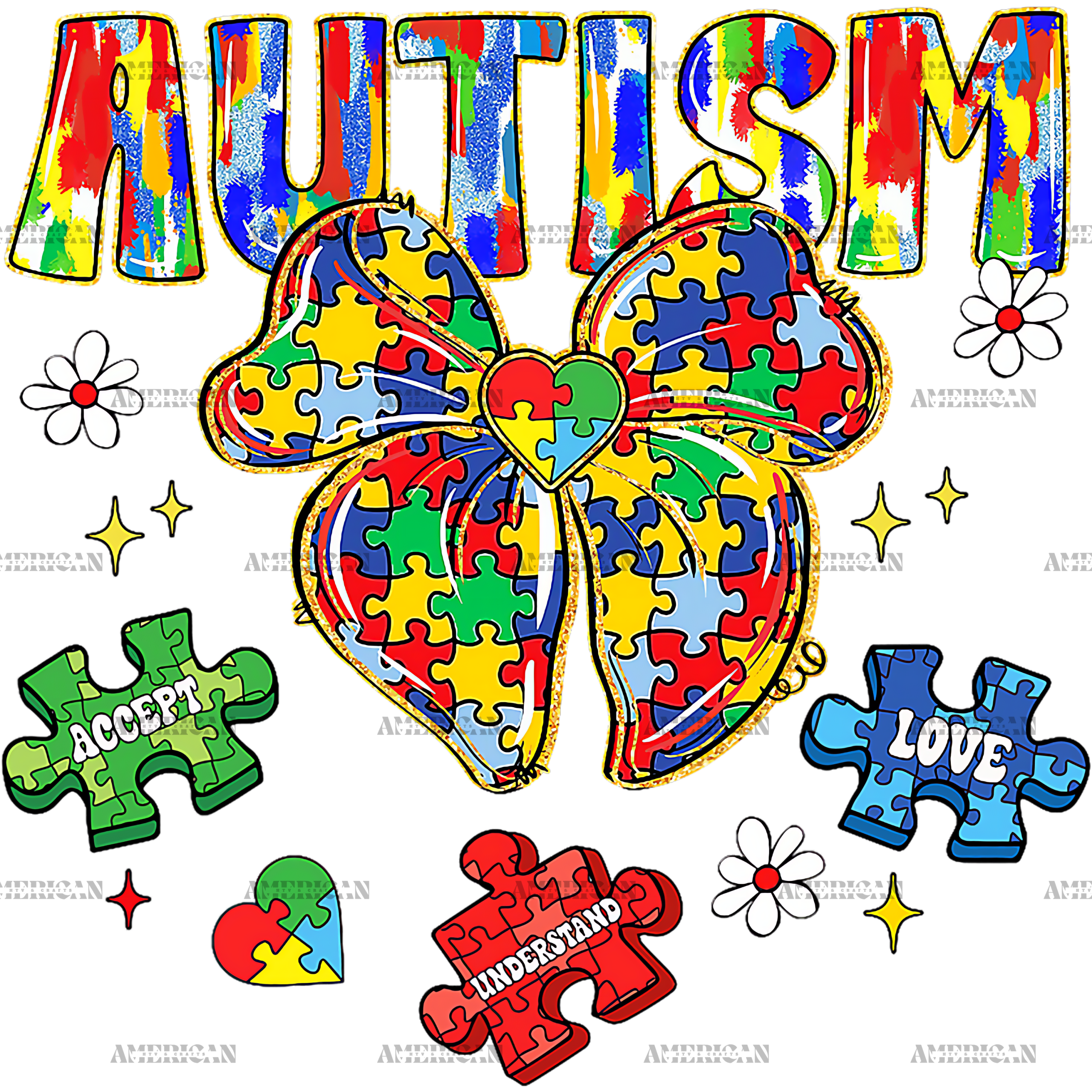 Autism Awareness-35 DTF Transfer