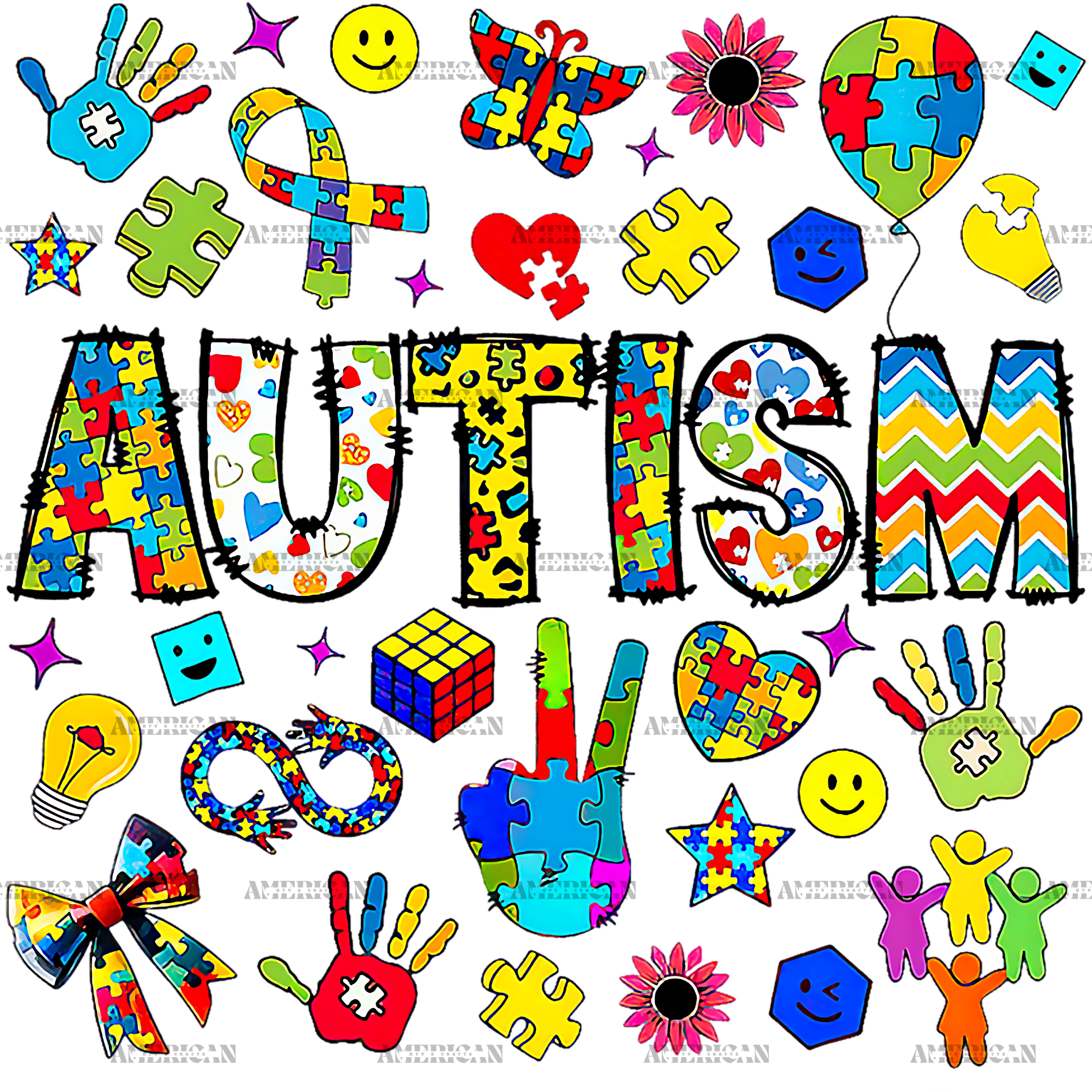 Autism Awareness-7 DTF Transfer
