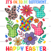 Autism Easter DTF Transfer