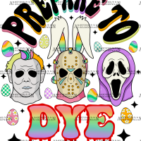 Bad Bunny Easter Prepare To Dye DTF Transfer