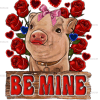 Be Mine Pig-2 DTF Transfer