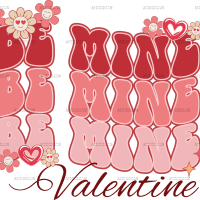 Be Mine Valentine DTF Transfer