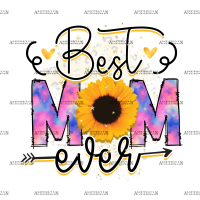 Best Mom Ever Tie Dye DTF Transfer