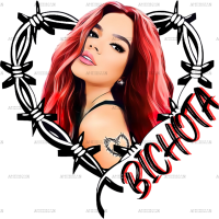 Bichota Karol G Red Hair Dtf Transfer