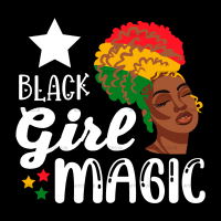 Black Girl Magic Star DTF Transfer