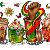 Black History Month Coffee Cups DTF Transfer