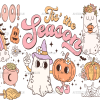 Boo Tis The Season Rainbow UV DTF Transfer