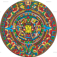 Calendario Maya Colors Dtf Transfer