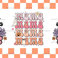 Checkered-Mama UV DTF Transfer