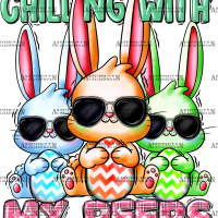 Chilling With My Peeps Eastern DTF Transfer