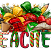 Christmas Teacher DTF Transfer