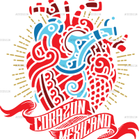 Corazon Mexicano Dtf Transfer