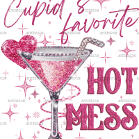 Cupid's Favorite Hot Mess DTF Transfer