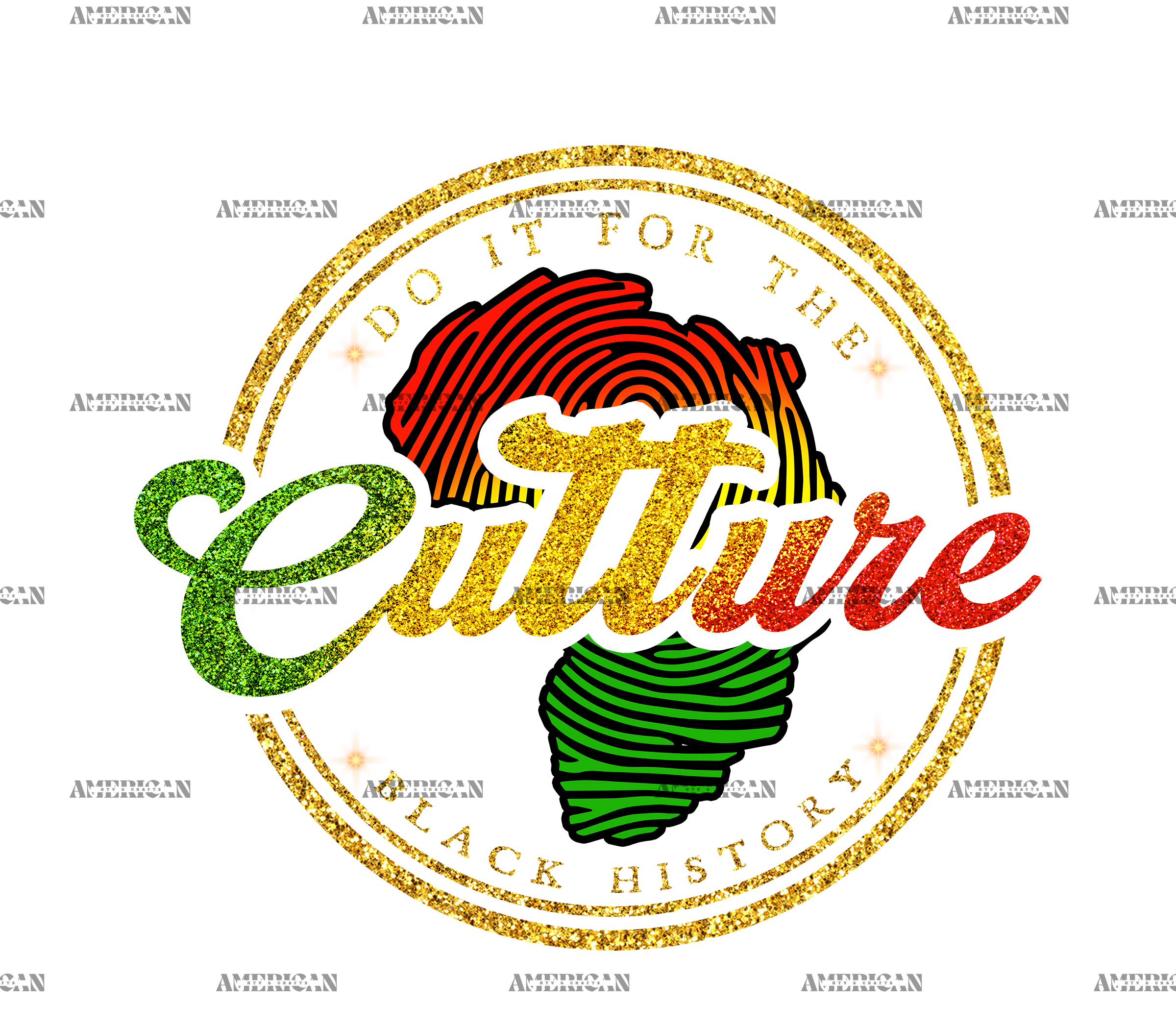 Do It For The Culture Africa DTF Transfer