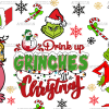Drink Up Grinches Christmas UV DTF Transfer