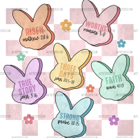 Easter Bunny Checkered-1 DTF Transfer
