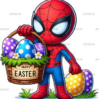 Easter Spider man DTF Transfer