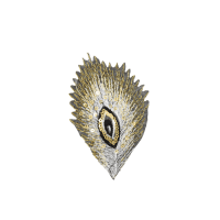 Alternative view of Peacock Feathers Patch(Small/Sequin)