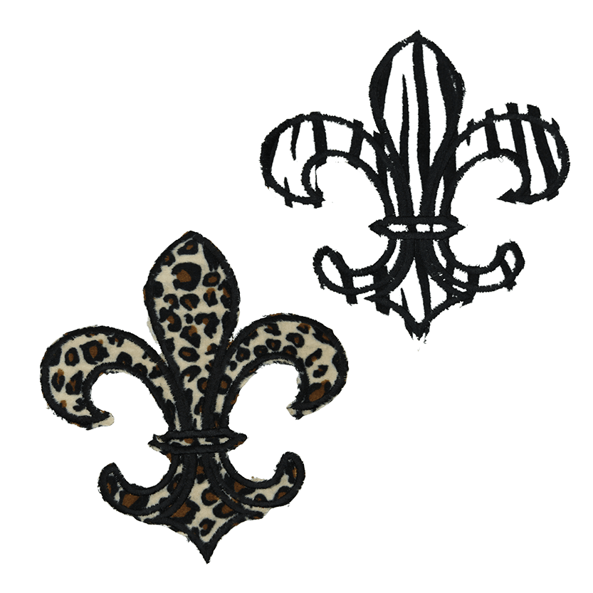 Mardi Gras Fleur De Lis Patch (Large/Embroidery)