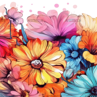 Flowers-6 UV DTF Transfer