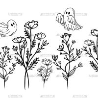 Flying Ghost UV DTF Transfer