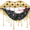 Lips NewOrleans DTF Transfer