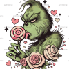 Grinch Sucker DTF Transfer