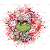 Grinchy Love Coffee Leopard DTF Transfer