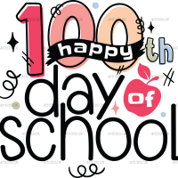 Happy 100th Day Of School-4 DTF Transfer