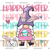 Happy Easter Gnome DTF Transfer
