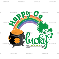 Happy Go Lucky DTF Transfer