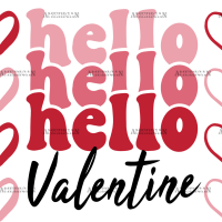Hello Valentine UV DTF Transfer