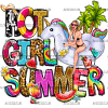 Hot Girl Summer Unicorn DTF Transfer