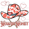 Howdy Honey Orange Cap DTF Transfer