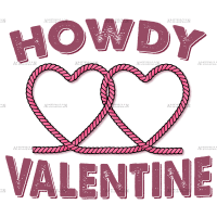 Howdy Valentine-2 DTF Transfer