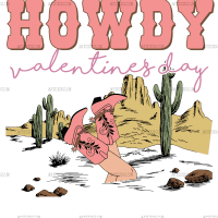 Howdy Valentine's Day DTF Transfer