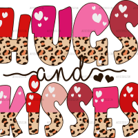 Hugs And Kisses DTF Transfer