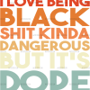 I Love Being Black DTF Transfer