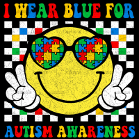 I Wear Blue For Autism Awareness DTF Transfer