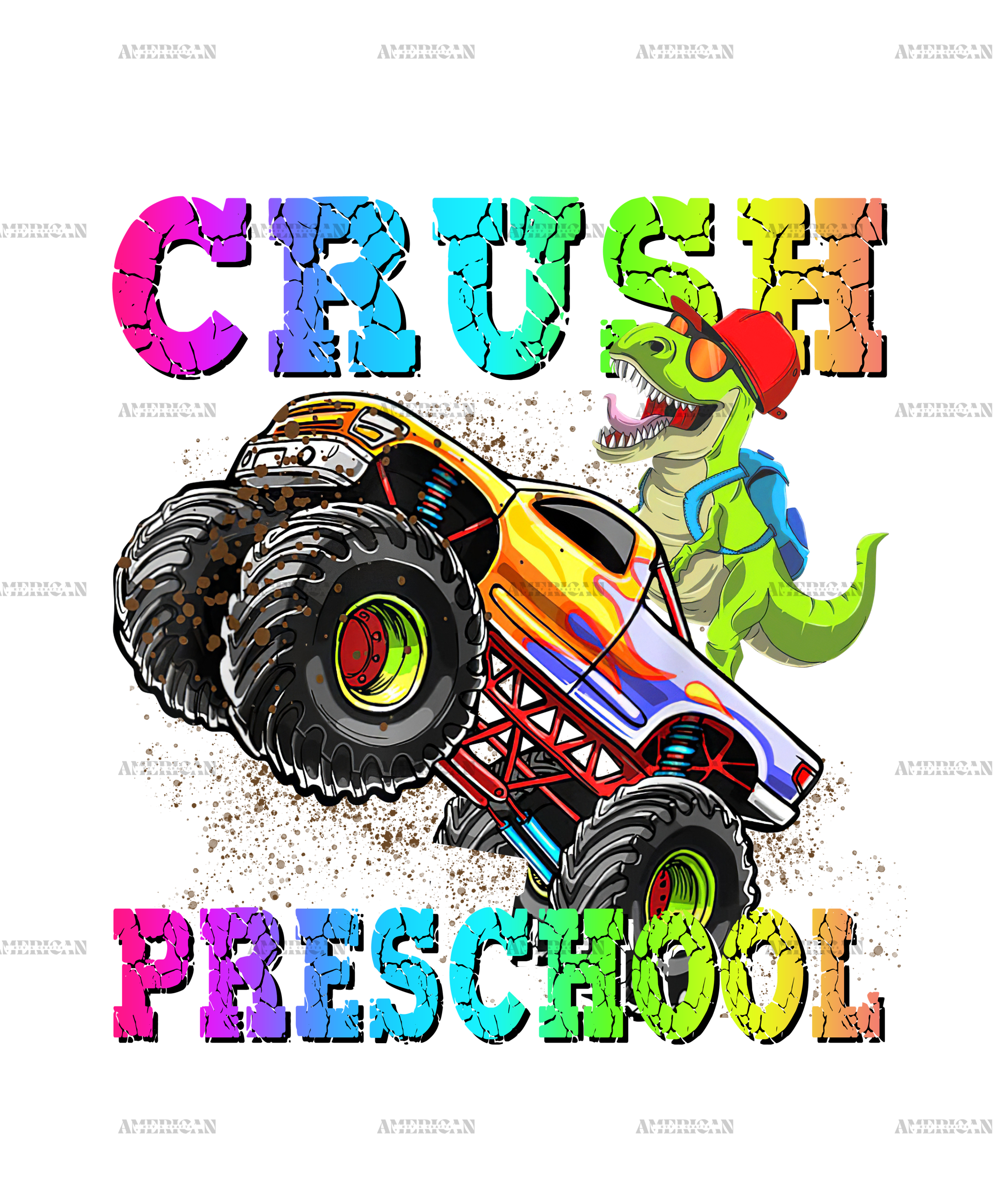 I'm Ready To Crush Truck Preschool DTF Transfer