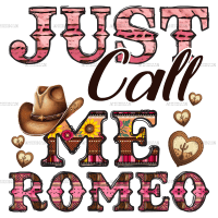 Just Call Me Romeo DTF Transfer