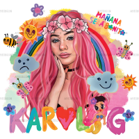 Karol G Manana Sera Bonito Rainbow-1 Dtf Transfer