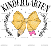 Kindergarten Bow DTF Transfer