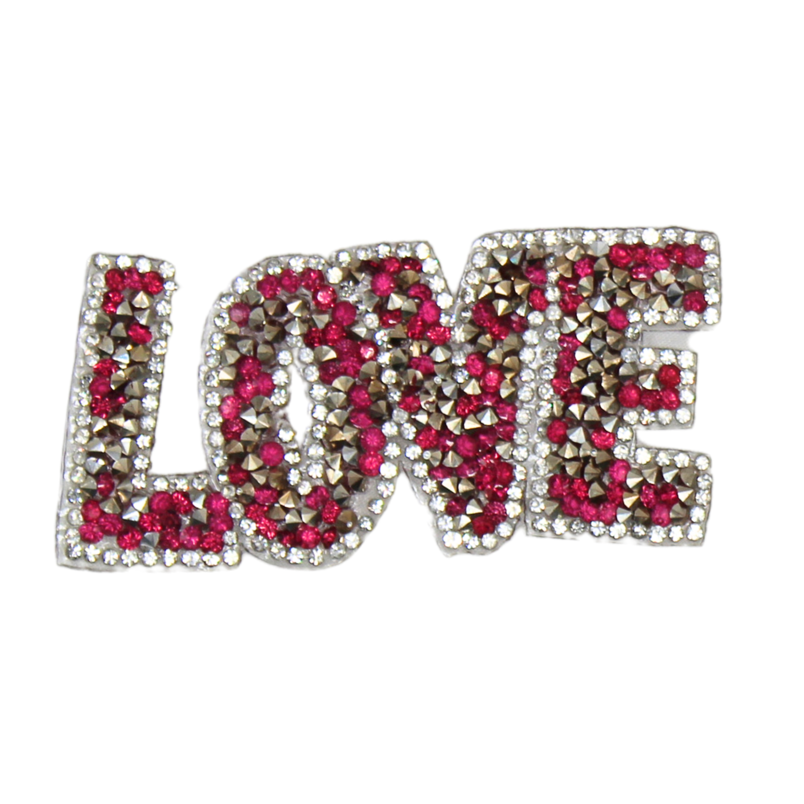 Love Word Rhinestone Patch - Image 3