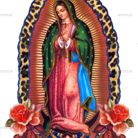 Lady Of Guadalupe Leapord Dtf Transfer