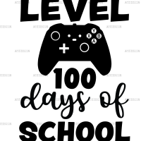 Level 100 Days of School-1 DTF Transfer